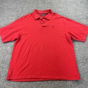 Payne Stewart Legacy Red Polo Shirt XL 100% Cotton Golf Embroidered Logo